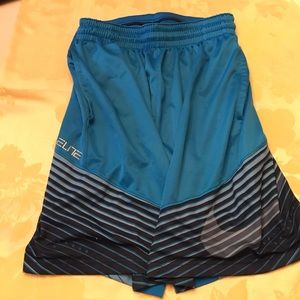 Men’s Nike drifit elite shorts blue,black &white